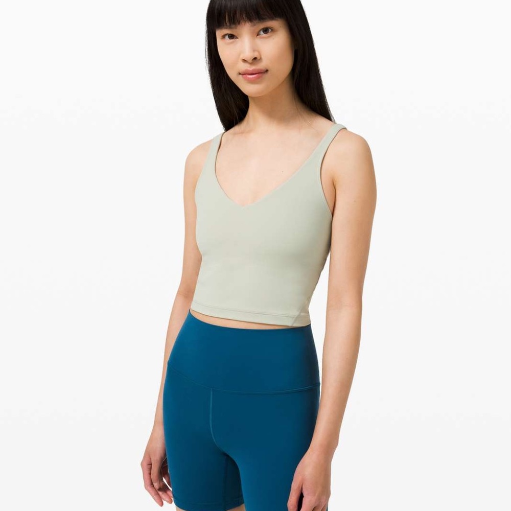 Lululemon Align Cropped Tank Green Fern Size 4